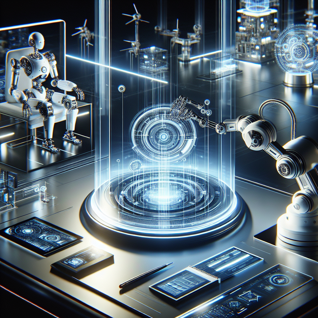 Create a realistic 16:9 horizontal image that showcases modern technology or innovation. The image must exude a sense of professionalism and clean aesthetic design, devoid of texts, logos, and watermarks. The depicted technology could range from advanced robotics, futuristic architectural structures, nanotechnology models, to state-of-art digital interfaces. The lighting should be bright and clear further emphasizing the crispness of the objects present. Emphasize on smooth lines and immaculate surfaces that hint at the sleekness and sophistication commonly associated with the cutting-edge technology.